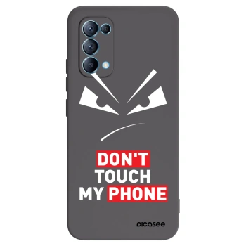 Picasee fekete szilikon tok az alábbi mobiltelefonokra OPPO Reno 5 5G - Evil Eye - Transparent