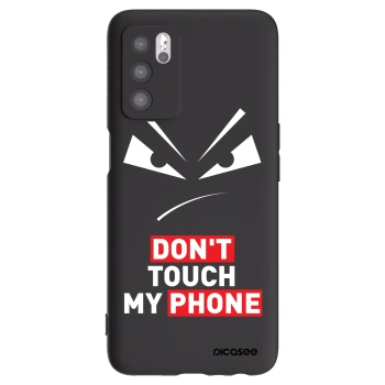 Picasee fekete szilikon tok az alábbi mobiltelefonokra OPPO A16 - Evil Eye - Transparent