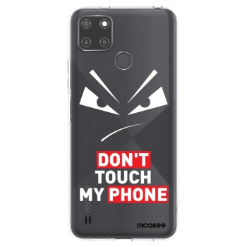 Picasee átlátszó szilikon tok az alábbi mobiltelefonokra Realme C21Y - Evil Eye - Transparent