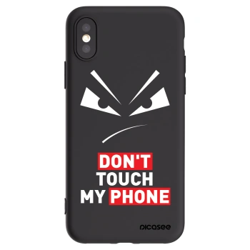 Picasee fekete szilikon tok az alábbi mobiltelefonokra Apple iPhone X/XS - Evil Eye - Transparent