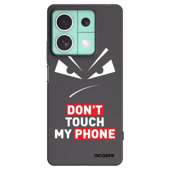 Picasee fekete szilikon tok az alábbi mobiltelefonokra Xiaomi Redmi Note 13 5G - Evil Eye - Transparent