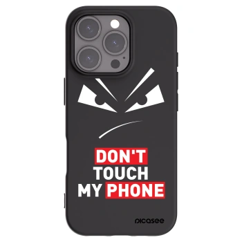 Picasee fekete szilikon tok az alábbi mobiltelefonokra Apple iPhone 16 Pro - Evil Eye - Transparent