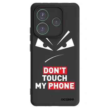 Picasee fekete szilikon tok az alábbi mobiltelefonokra Xiaomi Redmi Note 14 5G - Evil Eye - Transparent