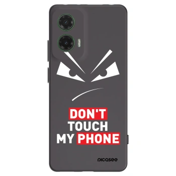 Picasee fekete szilikon tok az alábbi mobiltelefonokra Motorola Moto G35 5G - Evil Eye - Transparent