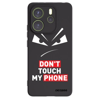 Picasee fekete szilikon tok az alábbi mobiltelefonokra Xiaomi Redmi Note 14 4G - Evil Eye - Transparent