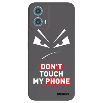 Picasee fekete szilikon tok az alábbi mobiltelefonokra Motorola Moto G34 5G - Evil Eye - Transparent