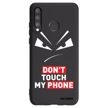 Picasee fekete szilikon tok az alábbi mobiltelefonokra Huawei P30 Lite - Evil Eye - Transparent