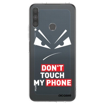 Picasee átlátszó szilikon tok az alábbi mobiltelefonokra Huawei P40 Lite E - Evil Eye - Transparent