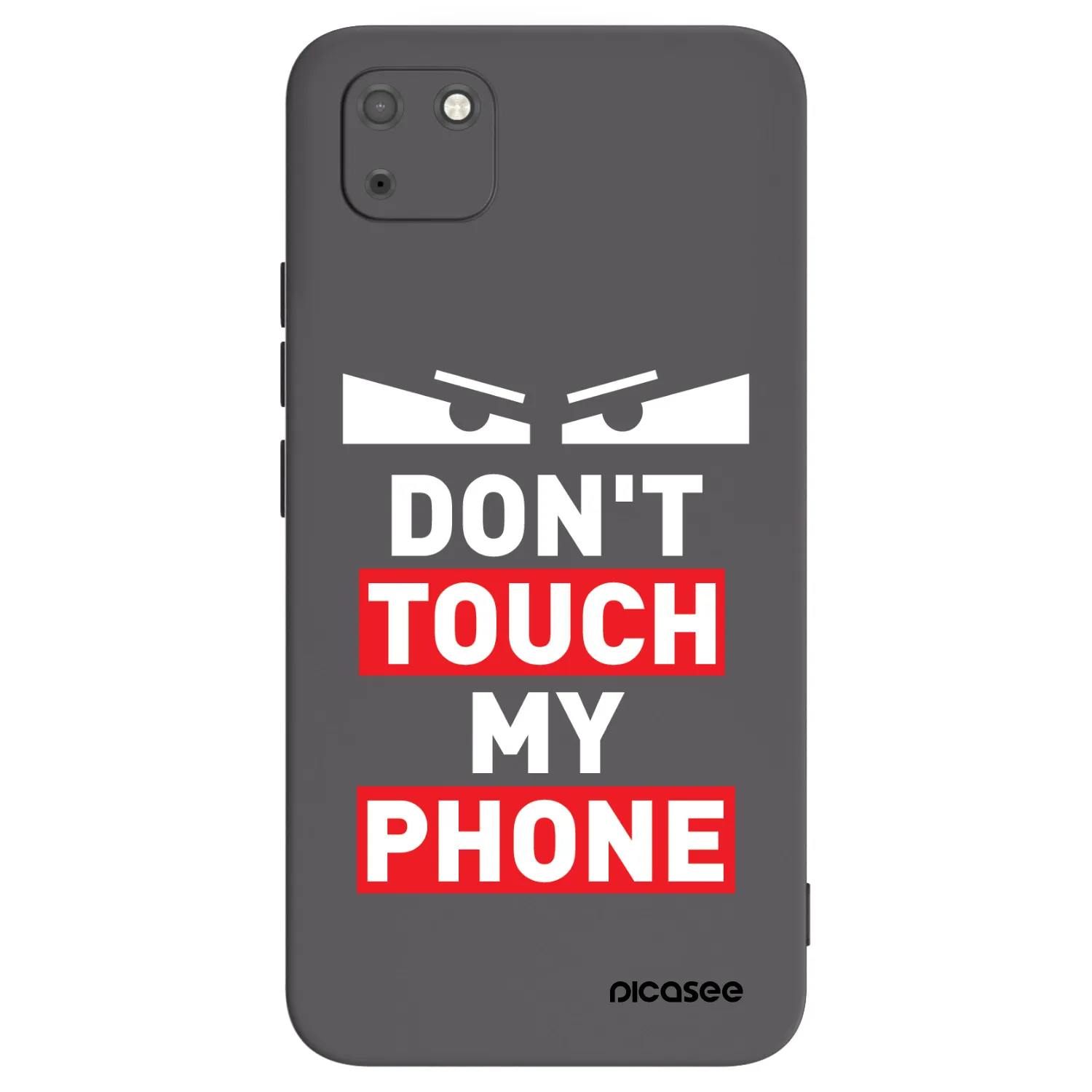 Picasee fekete szilikon tok az alábbi mobiltelefonokra Huawei Y5P - Shadow Eye - Transparent