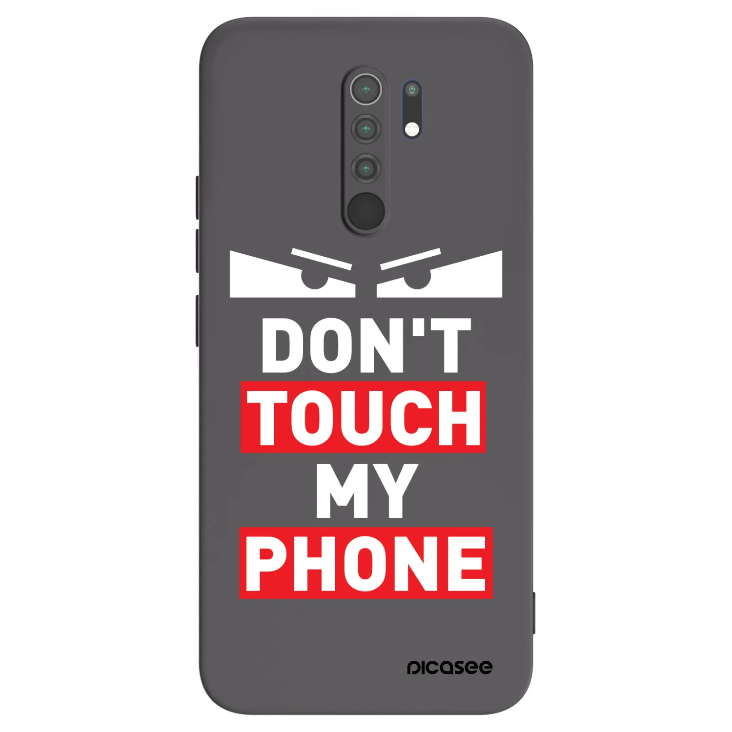 Picasee fekete szilikon tok az alábbi mobiltelefonokra Xiaomi Redmi 9 - Shadow Eye - Transparent