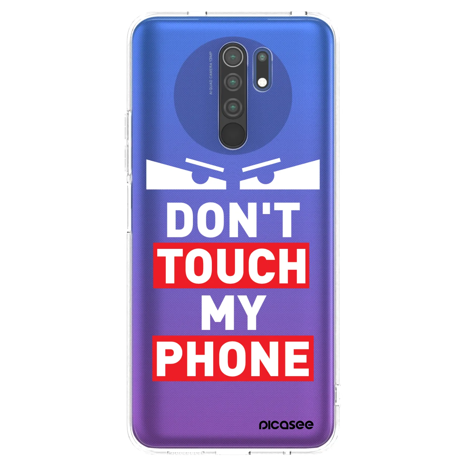 Picasee átlátszó szilikon tok az alábbi mobiltelefonokra Xiaomi Redmi 9 - Shadow Eye - Transparent