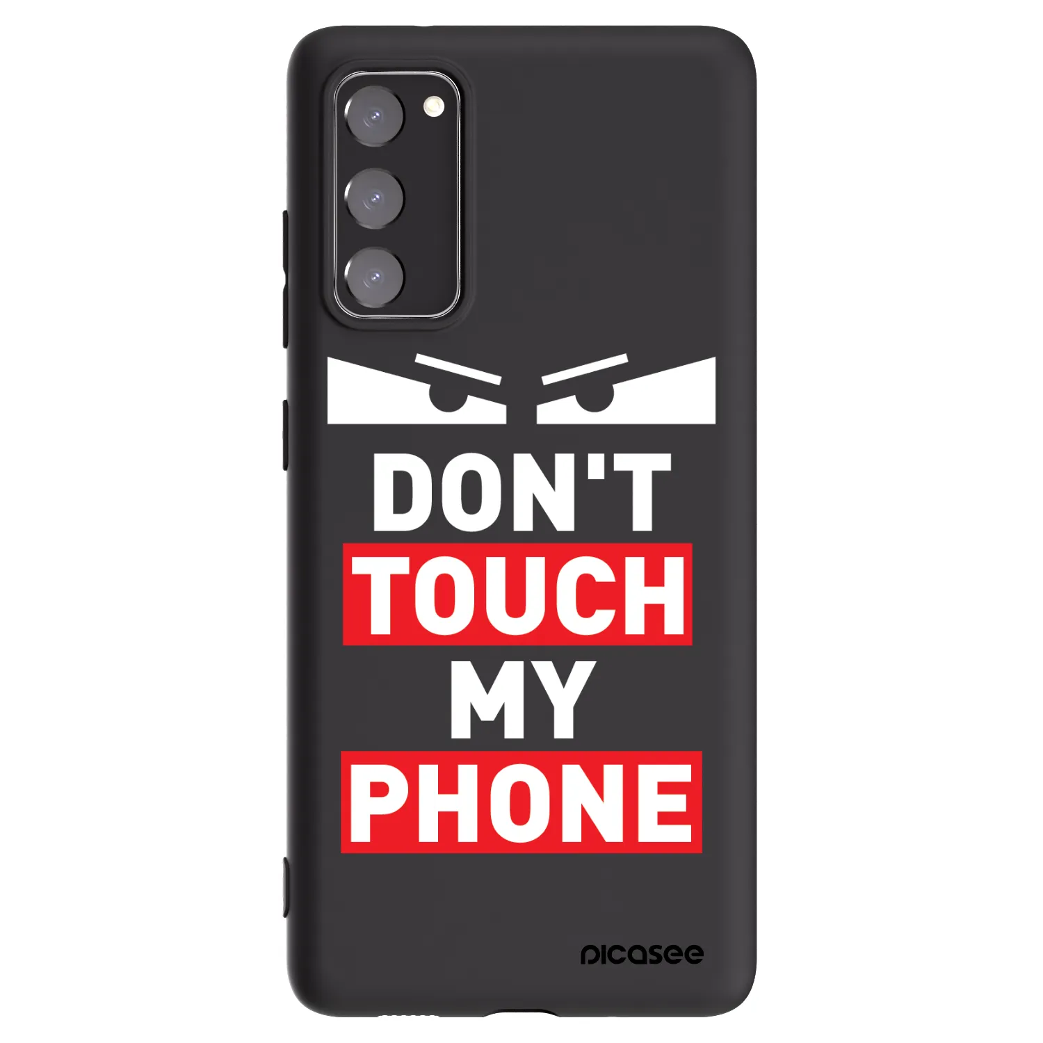 Picasee fekete szilikon tok az alábbi mobiltelefonokra Samsung Galaxy S20 FE - Shadow Eye - Transparent