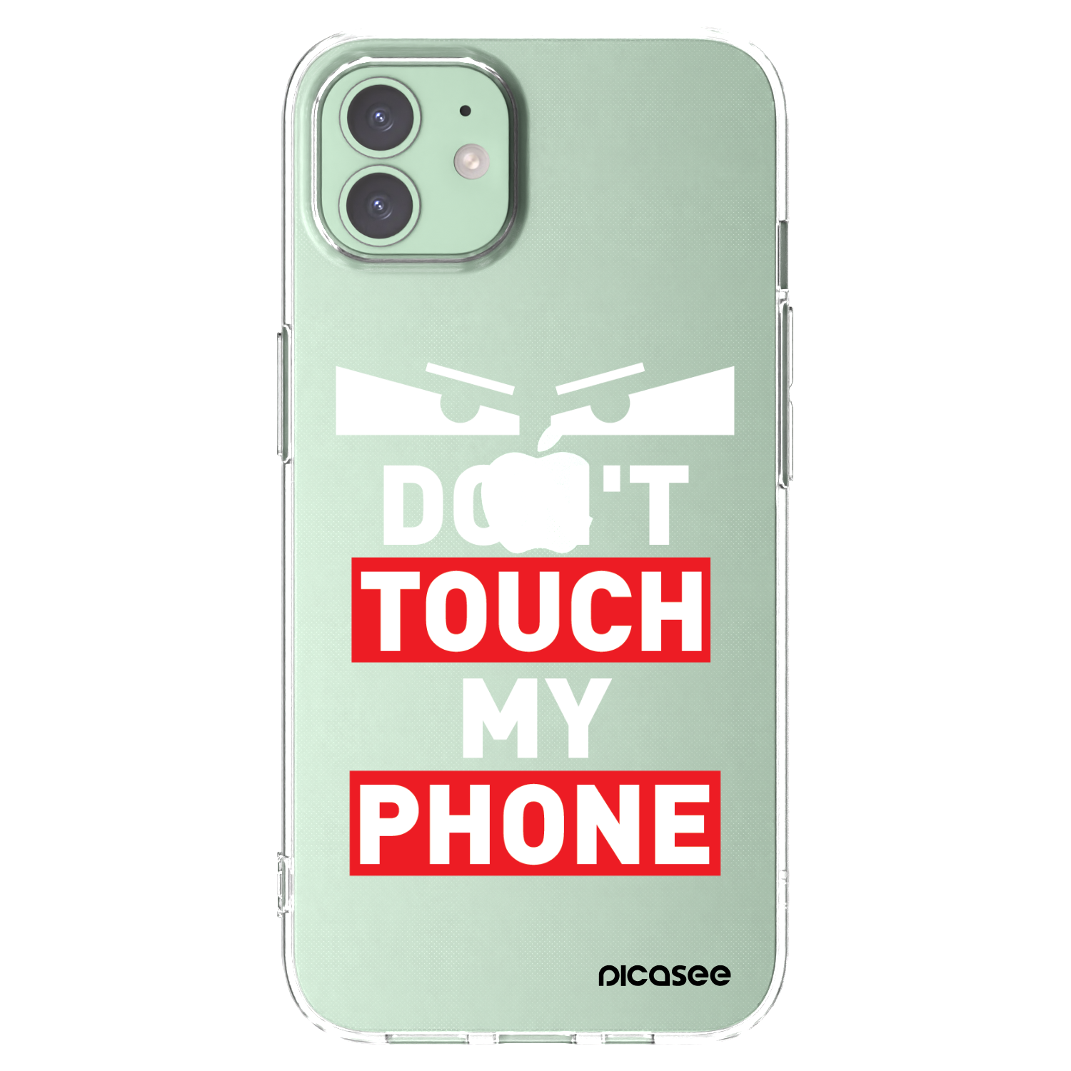 Picasee átlátszó szilikon tok az alábbi mobiltelefonokra Apple iPhone 12 Pro - Shadow Eye - Transparent