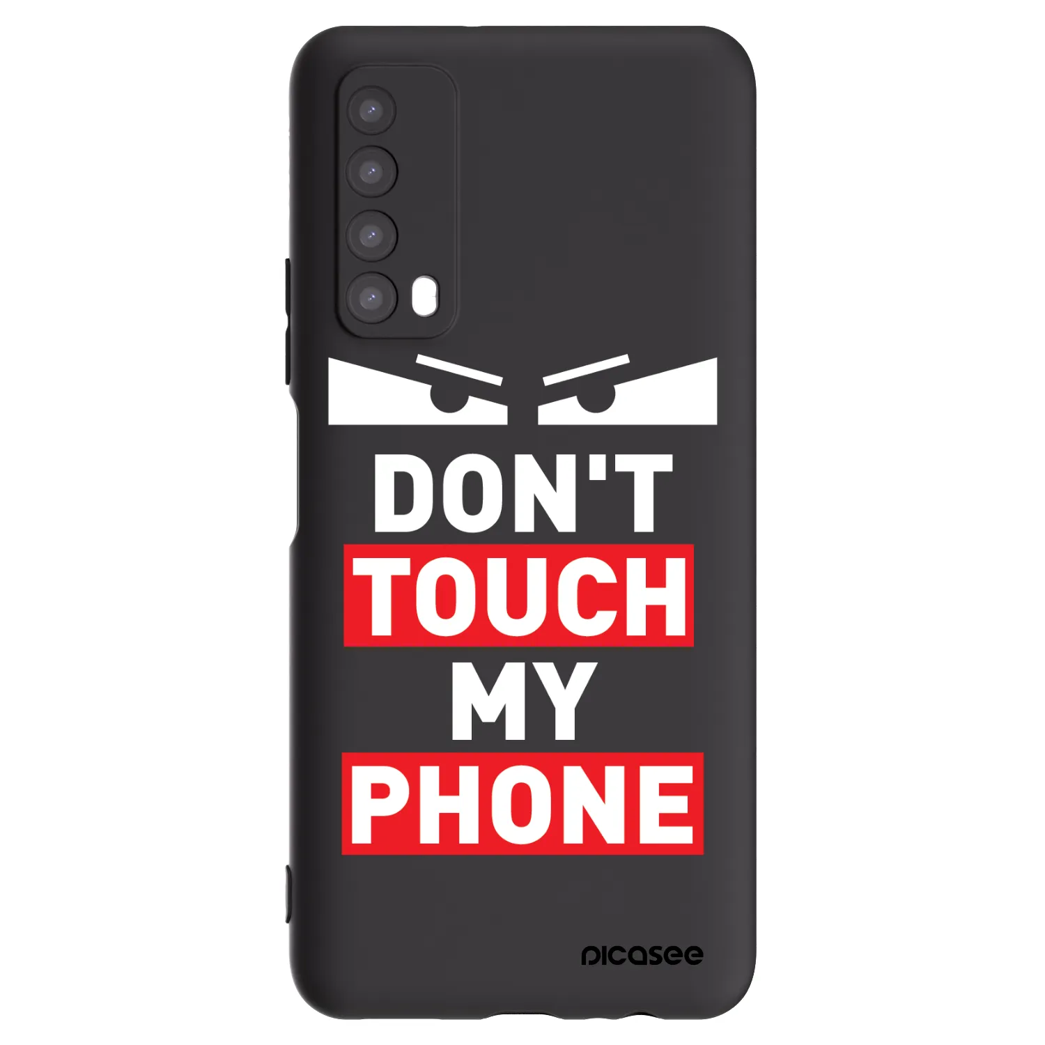 Picasee fekete szilikon tok az alábbi mobiltelefonokra Huawei P Smart 2021 - Shadow Eye - Transparent