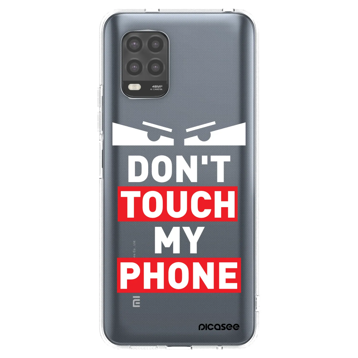 Picasee átlátszó szilikon tok az alábbi mobiltelefonokra Xiaomi Mi 10 Lite - Shadow Eye - Transparent