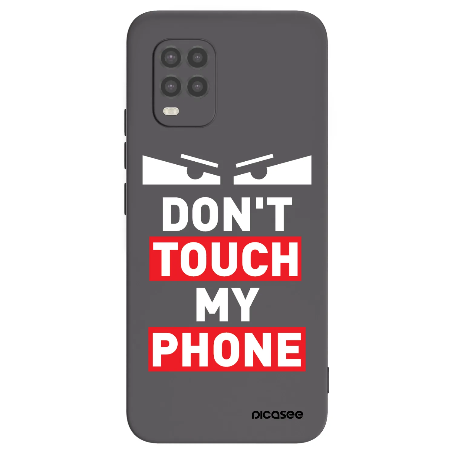 Picasee fekete szilikon tok az alábbi mobiltelefonokra Xiaomi Mi 10 Lite - Shadow Eye - Transparent