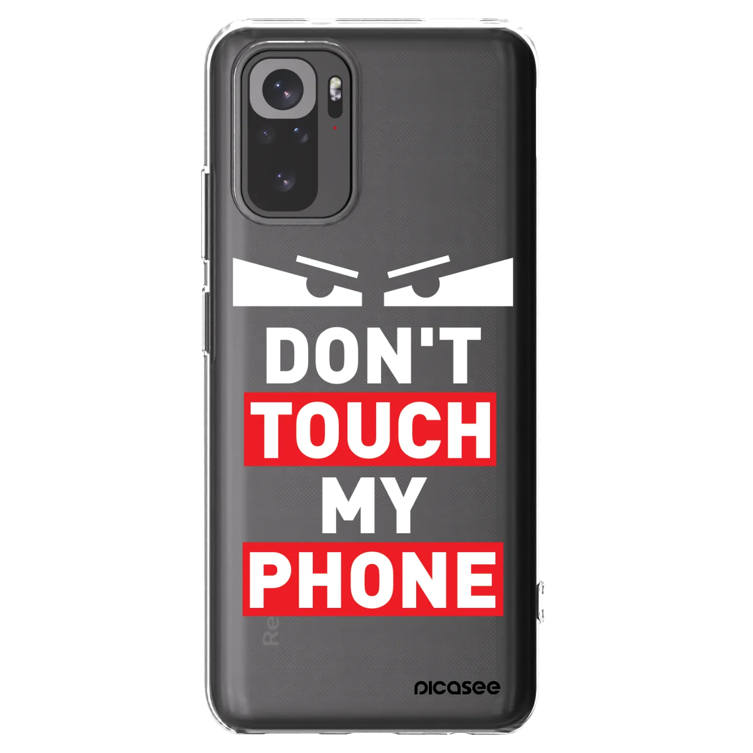 Picasee átlátszó szilikon tok az alábbi mobiltelefonokra Xiaomi Redmi Note 10 - Shadow Eye - Transparent