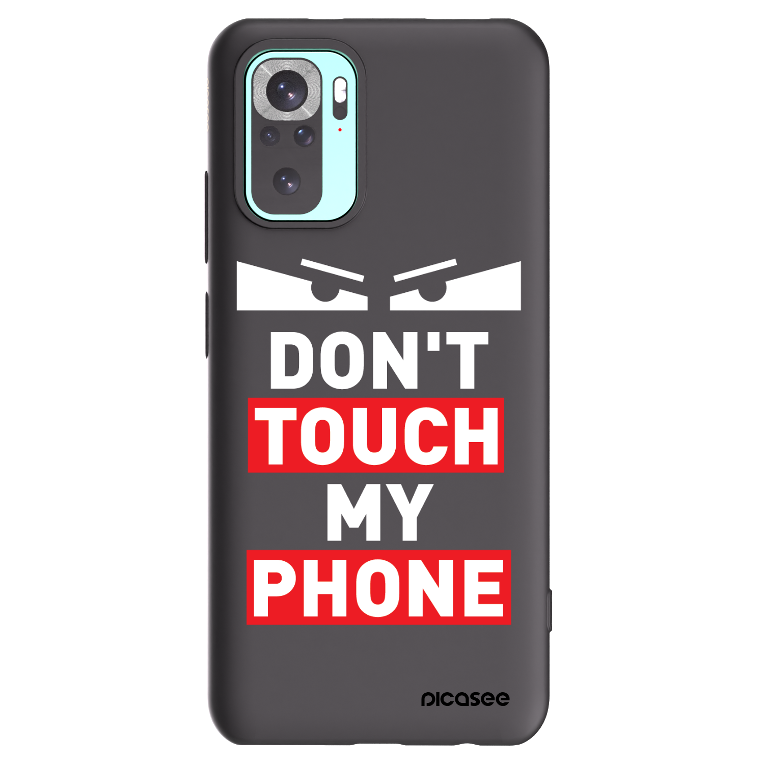 Picasee fekete szilikon tok az alábbi mobiltelefonokra Xiaomi Redmi Note 10 Pro - Shadow Eye - Transparent