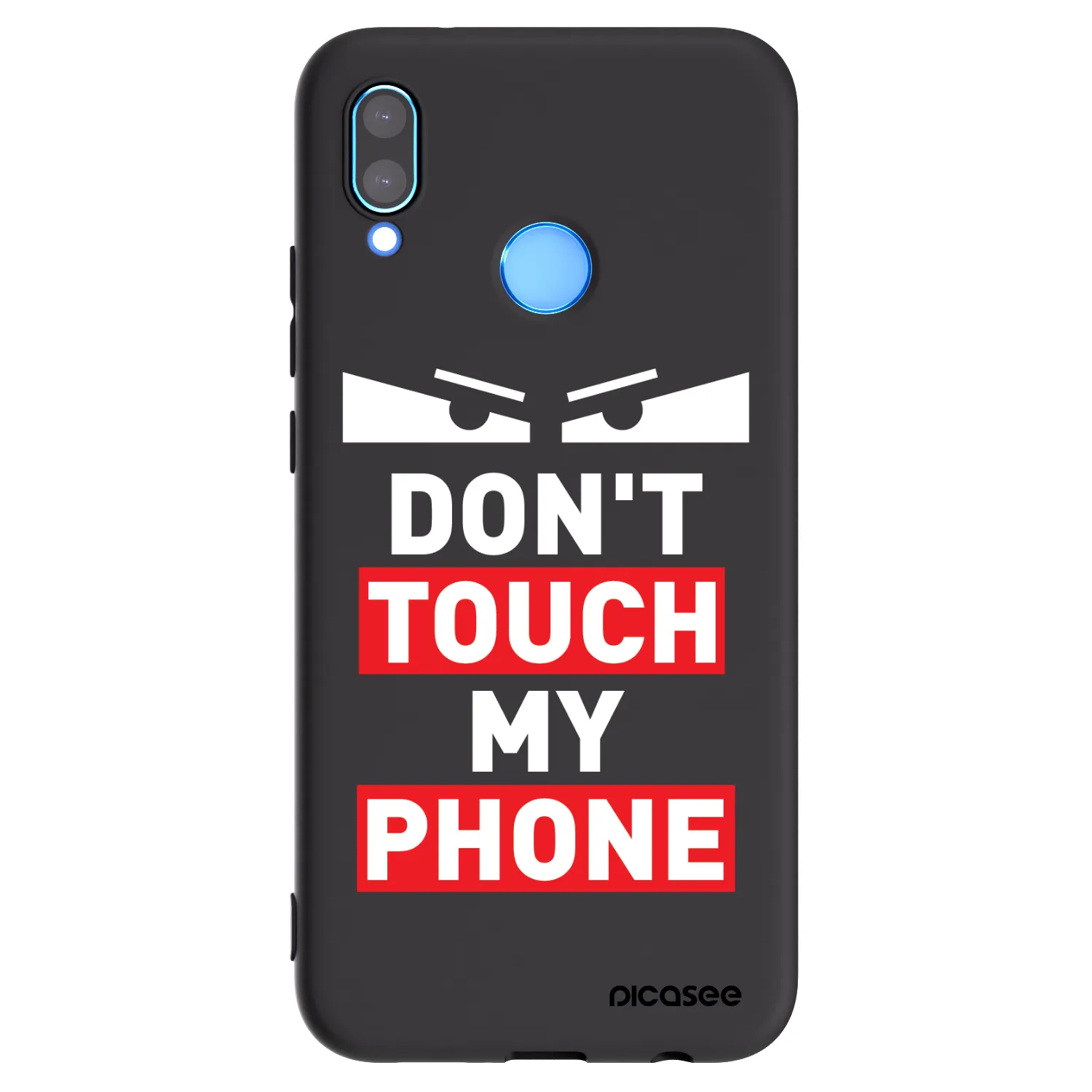 Picasee fekete szilikon tok az alábbi mobiltelefonokra Huawei P20 Lite - Shadow Eye - Transparent