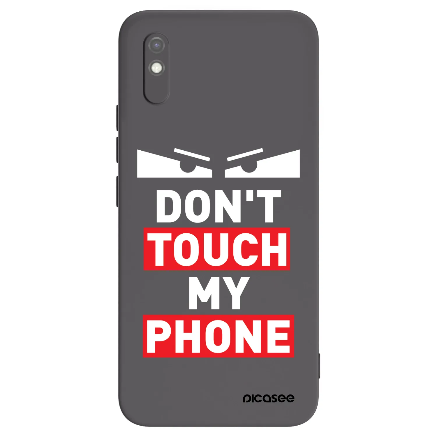 Picasee fekete szilikon tok az alábbi mobiltelefonokra Xiaomi Redmi 9AT - Shadow Eye - Transparent