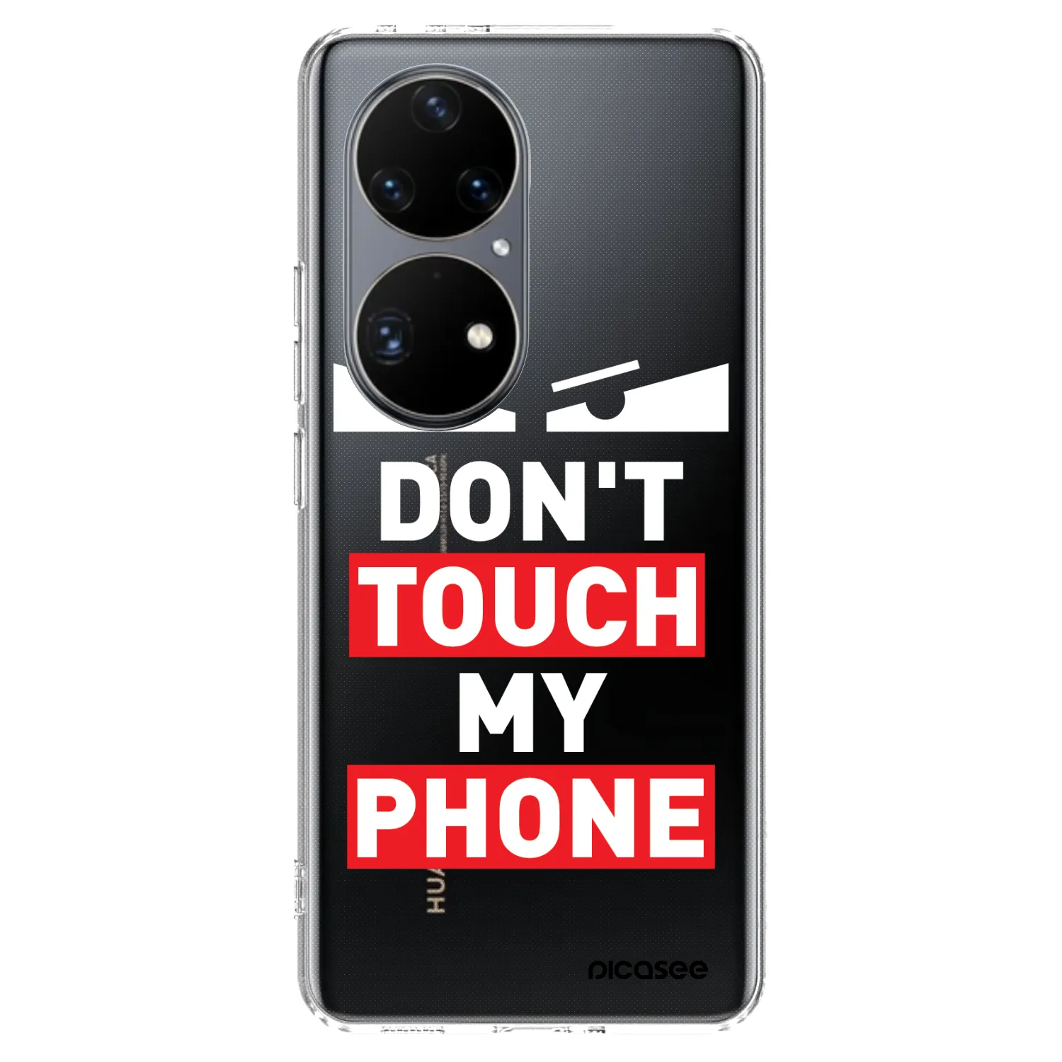 Picasee átlátszó szilikon tok az alábbi mobiltelefonokra Huawei P50 - Shadow Eye - Transparent