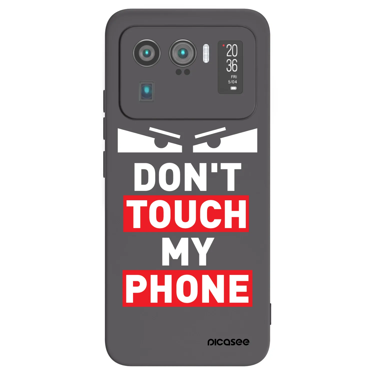 Picasee fekete szilikon tok az alábbi mobiltelefonokra Xiaomi Mi 11 Ultra - Shadow Eye - Transparent