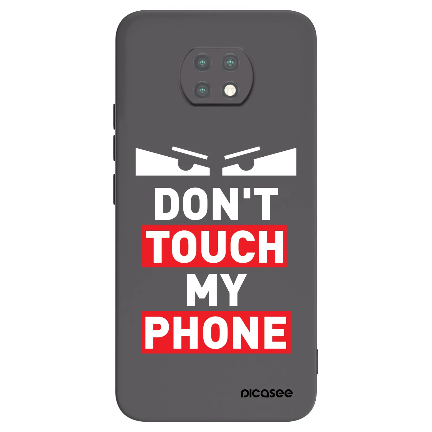 Picasee fekete szilikon tok az alábbi mobiltelefonokra Xiaomi Redmi Note 9T - Shadow Eye - Transparent