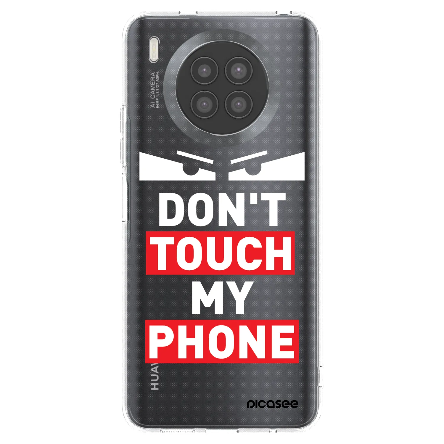 Picasee átlátszó szilikon tok az alábbi mobiltelefonokra Huawei Nova 8i - Shadow Eye - Transparent