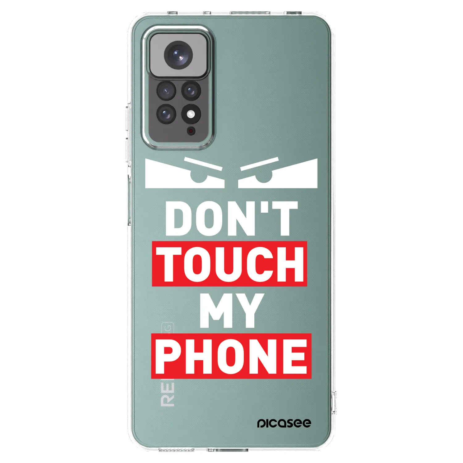 Picasee átlátszó szilikon tok az alábbi mobiltelefonokra Xiaomi Redmi Note 11 - Shadow Eye - Transparent