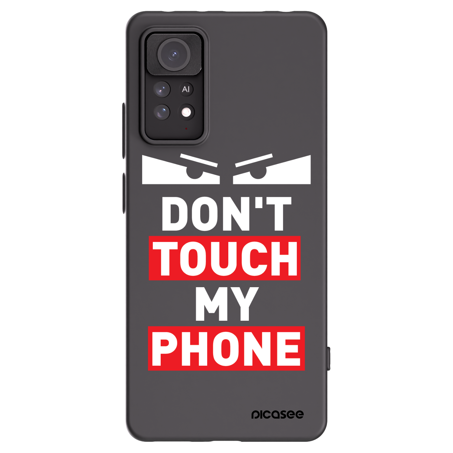 Picasee fekete szilikon tok az alábbi mobiltelefonokra Xiaomi Redmi Note 11 Pro 5G - Shadow Eye - Transparent