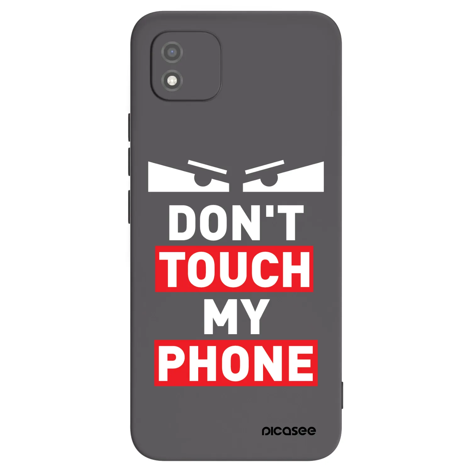 Picasee fekete szilikon tok az alábbi mobiltelefonokra Realme C11 (2021) - Shadow Eye - Transparent