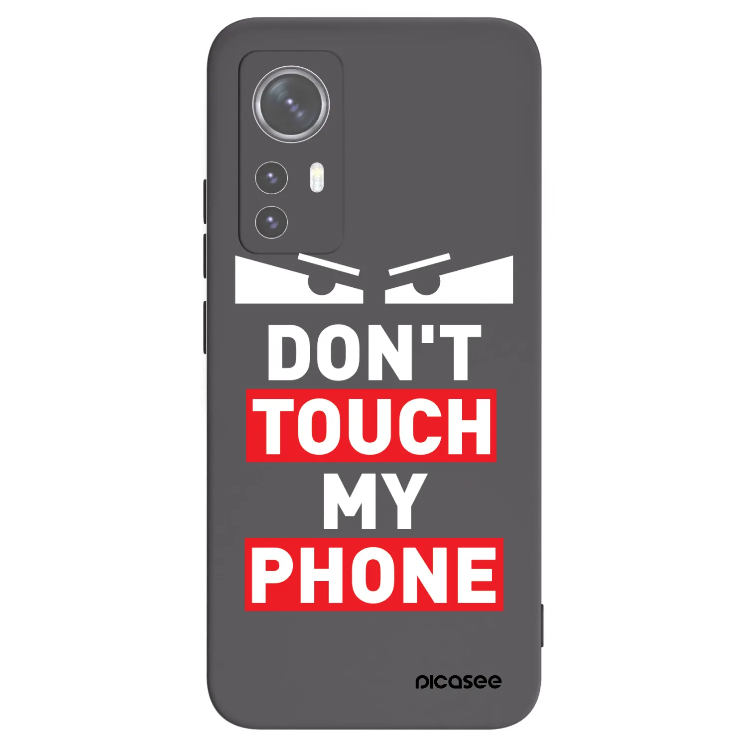 Picasee fekete szilikon tok az alábbi mobiltelefonokra Xiaomi 12 - Shadow Eye - Transparent