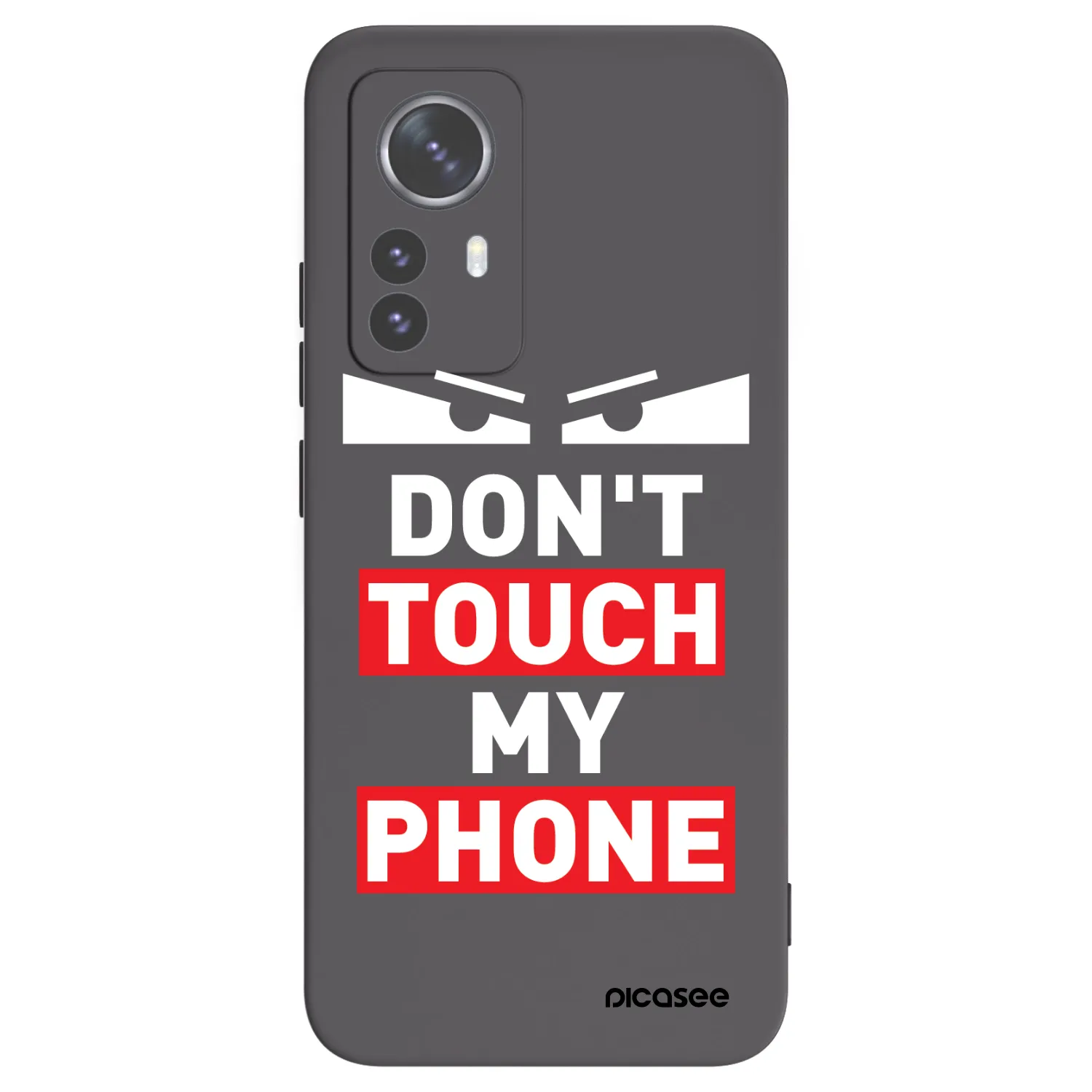 Picasee fekete szilikon tok az alábbi mobiltelefonokra Xiaomi 12 Pro - Shadow Eye - Transparent