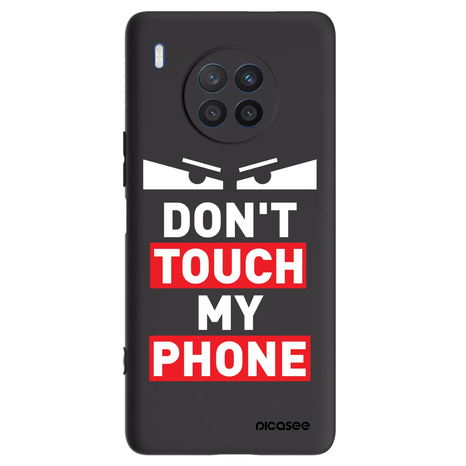 Picasee fekete szilikon tok az alábbi mobiltelefonokra Honor 50 Lite - Shadow Eye - Transparent