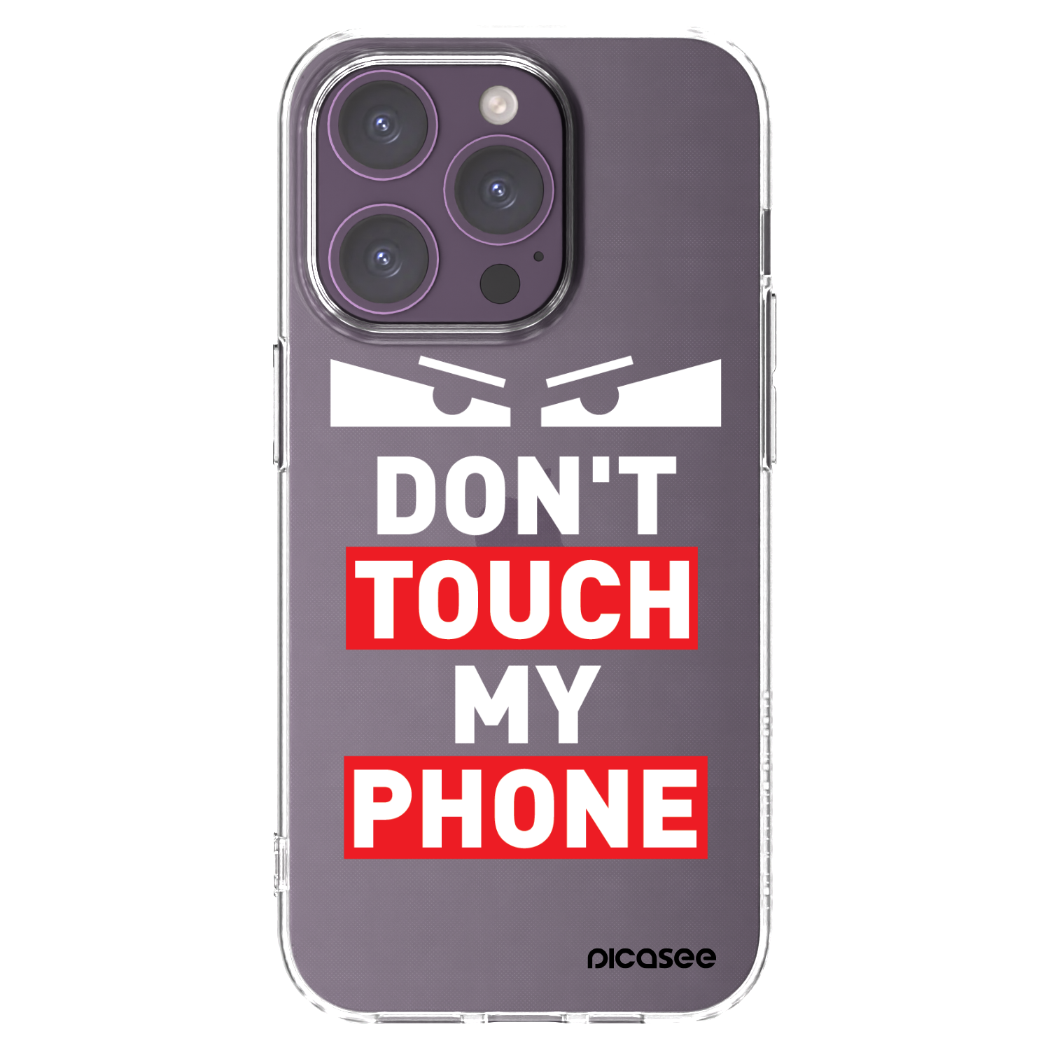 Picasee átlátszó szilikon tok az alábbi mobiltelefonokra Apple iPhone 14 Pro - Shadow Eye - Transparent