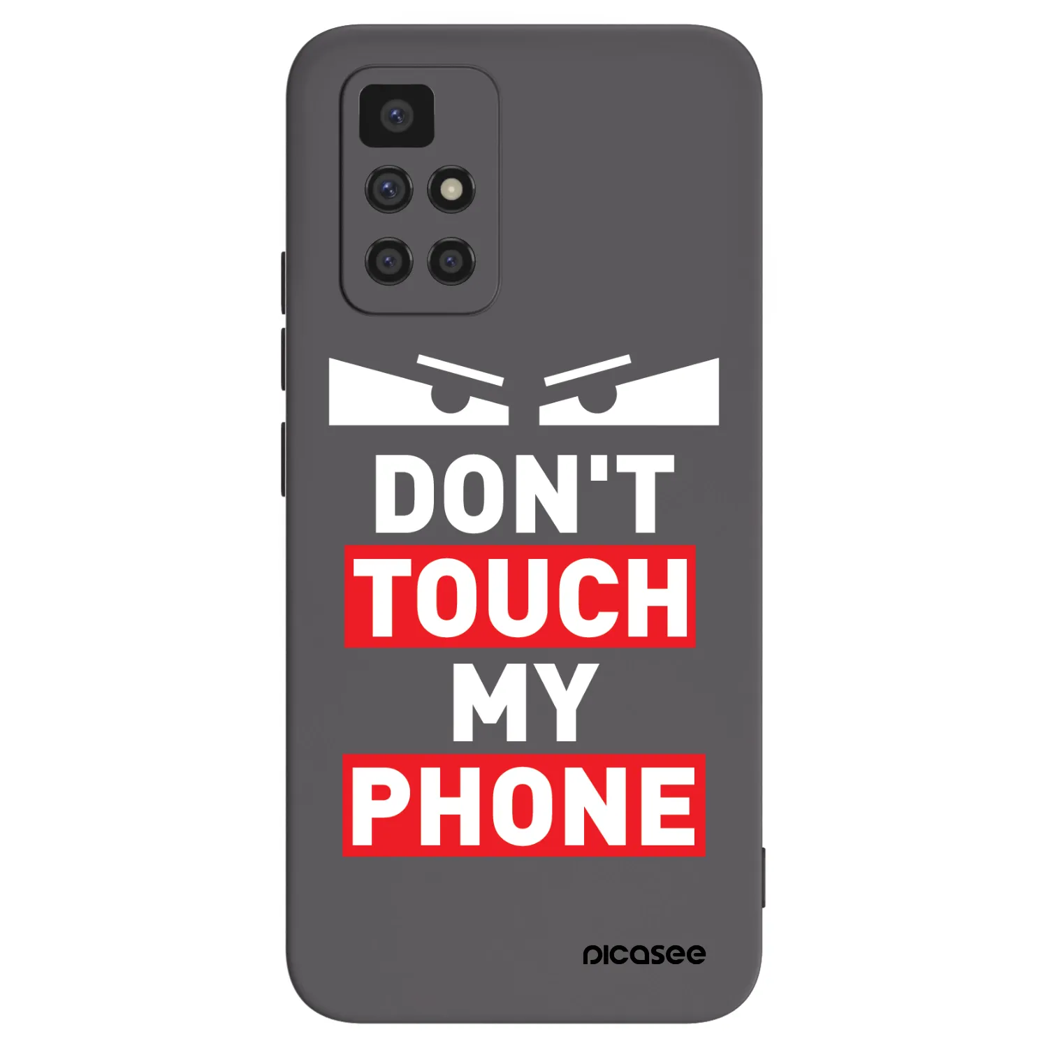 Picasee fekete szilikon tok az alábbi mobiltelefonokra Xiaomi Redmi 10 (2022) - Shadow Eye - Transparent