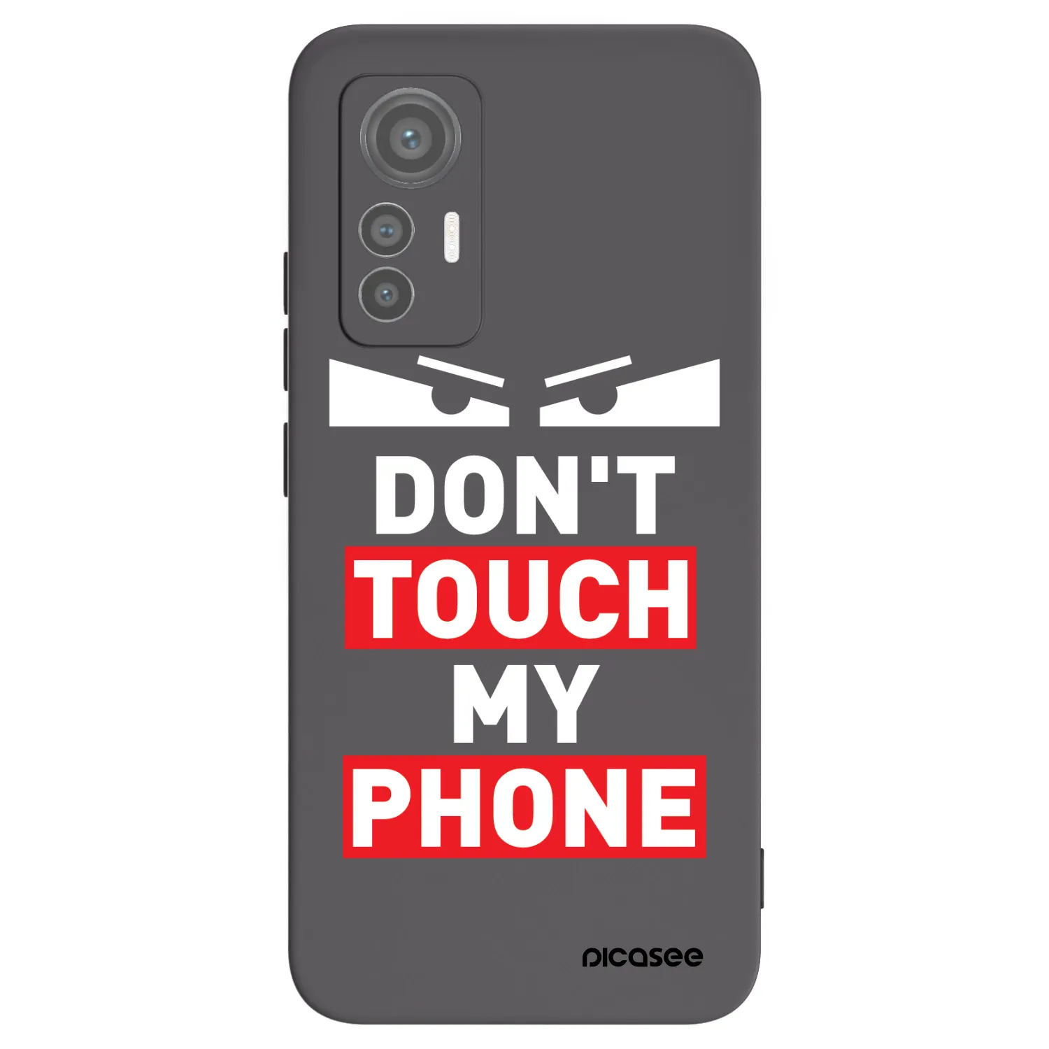 Picasee fekete szilikon tok az alábbi mobiltelefonokra Xiaomi 12 Lite - Shadow Eye - Transparent