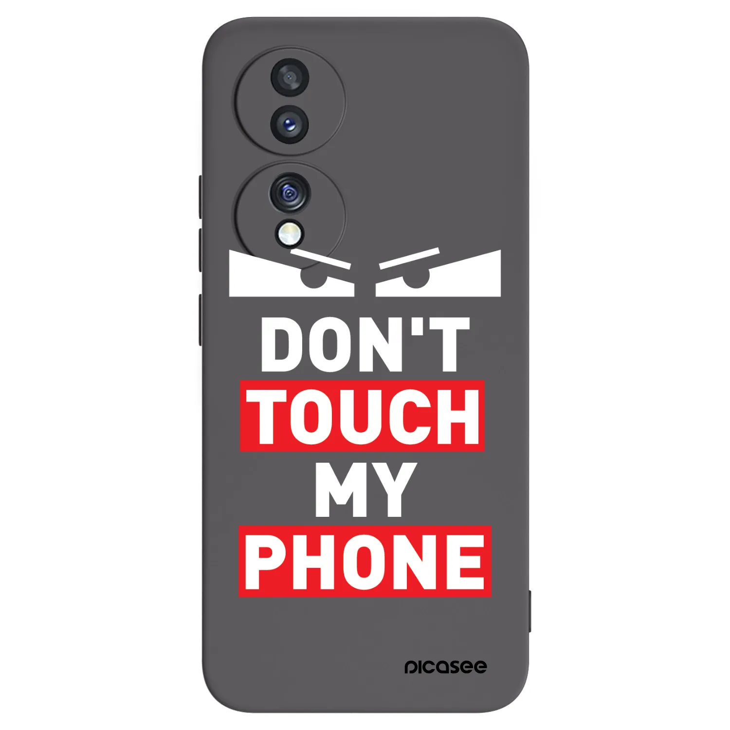 Picasee fekete szilikon tok az alábbi mobiltelefonokra Honor 70 - Shadow Eye - Transparent