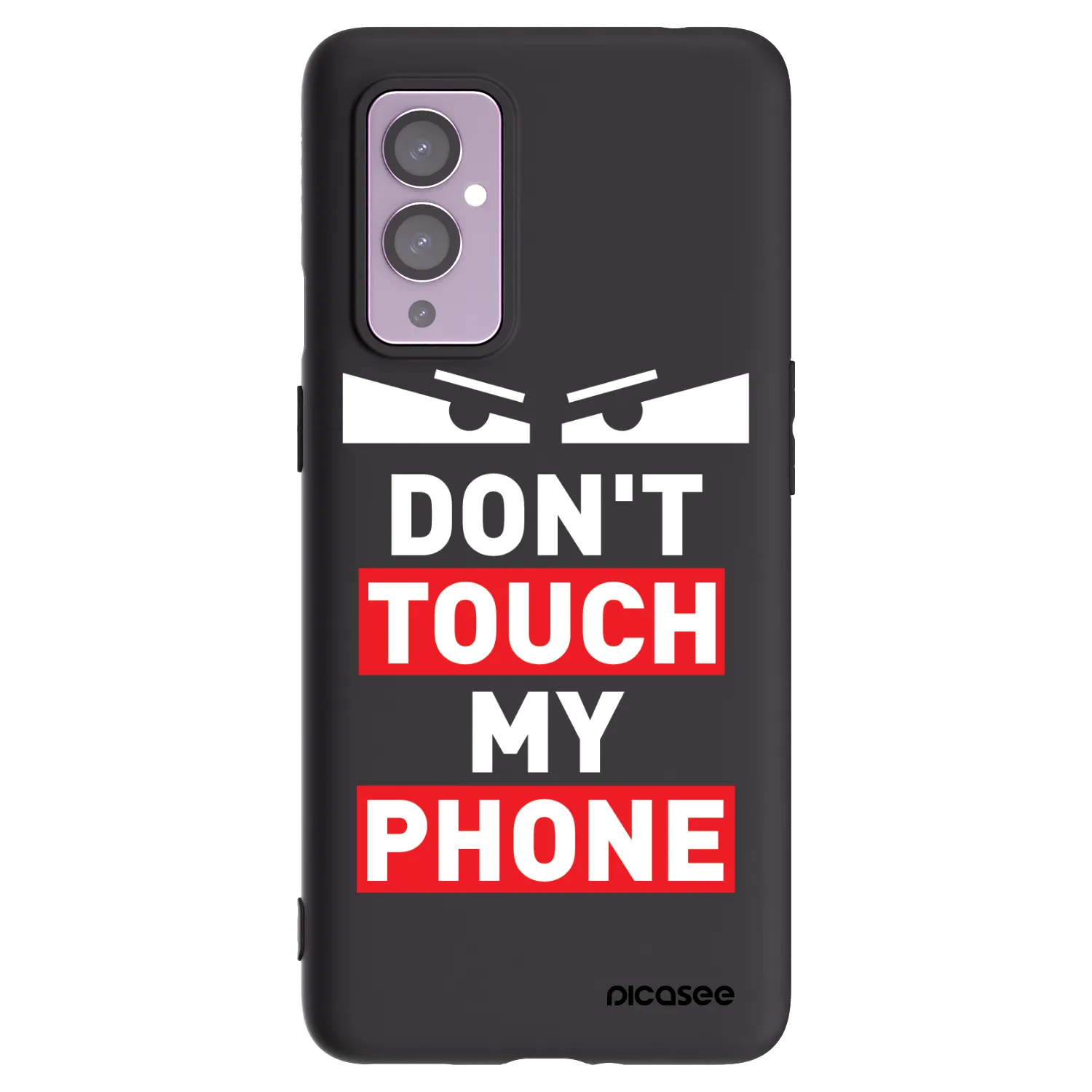 Picasee fekete szilikon tok az alábbi mobiltelefonokra OnePlus 9 - Shadow Eye - Transparent