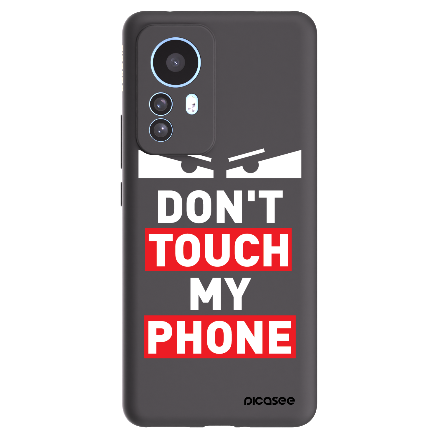 Picasee fekete szilikon tok az alábbi mobiltelefonokra Xiaomi 12T - Shadow Eye - Transparent