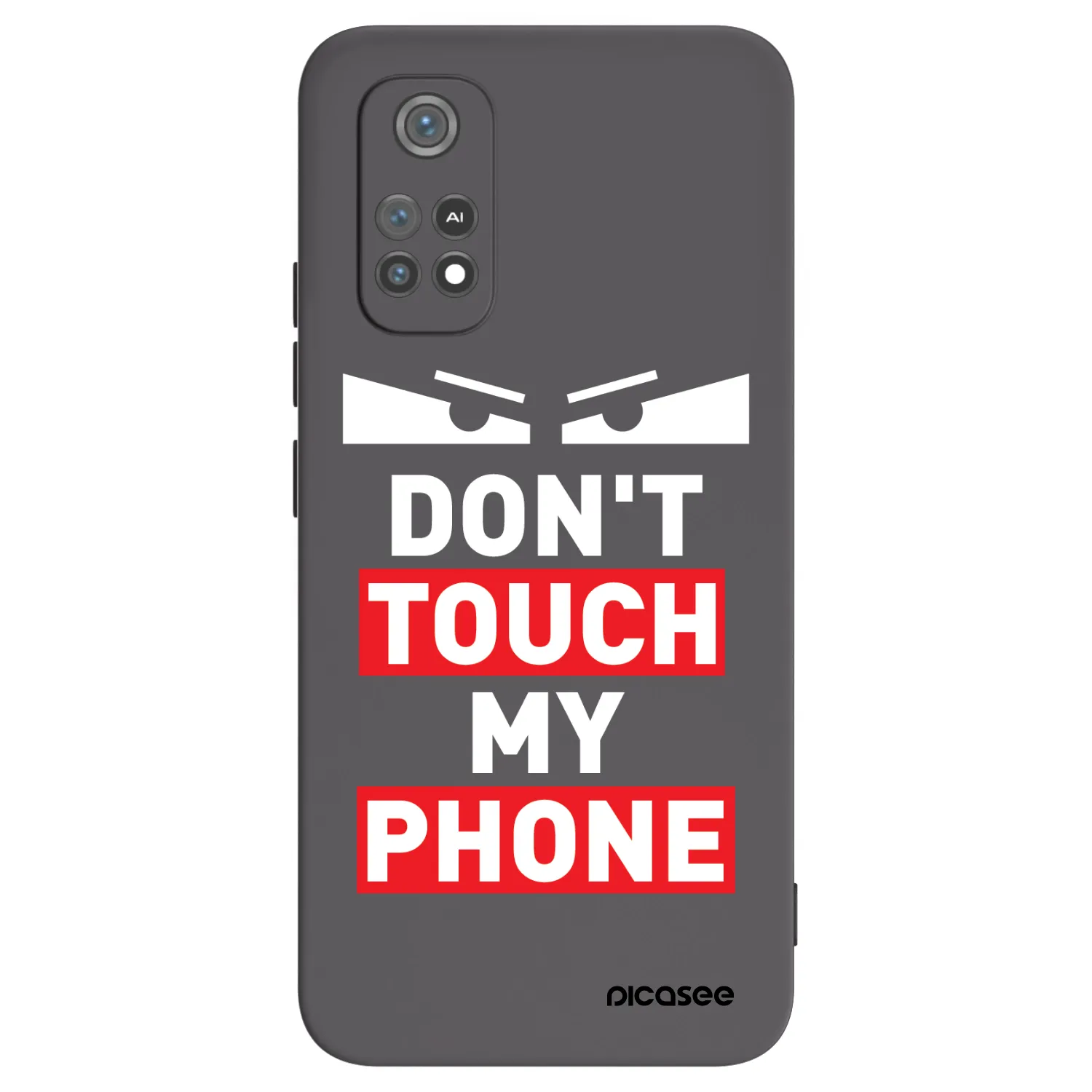 Picasee fekete szilikon tok az alábbi mobiltelefonokra Xiaomi Poco M4 Pro - Shadow Eye - Transparent