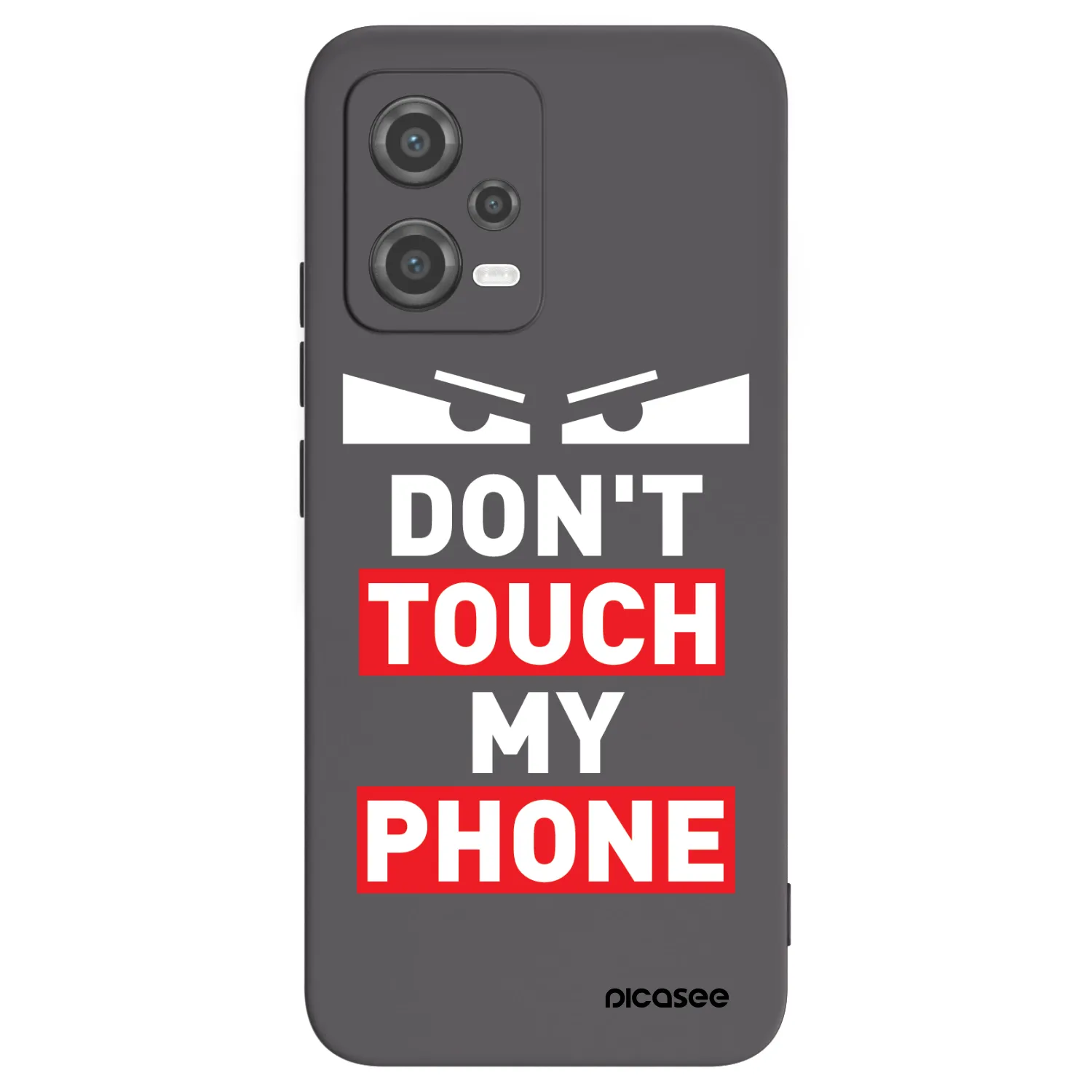 Picasee fekete szilikon tok az alábbi mobiltelefonokra Xiaomi Poco X5 - Shadow Eye - Transparent