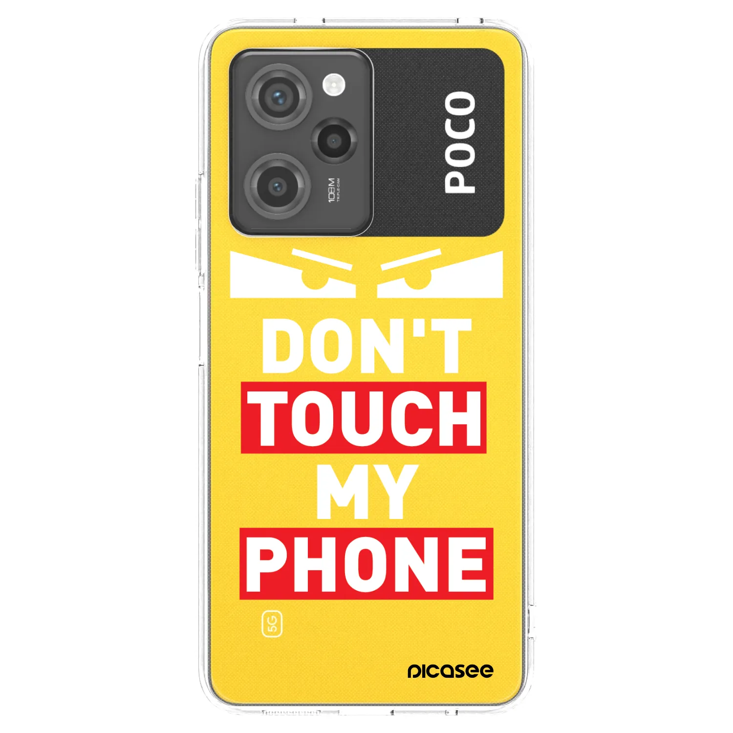 Picasee átlátszó szilikon tok az alábbi mobiltelefonokra Xiaomi Poco X5 Pro - Shadow Eye - Transparent