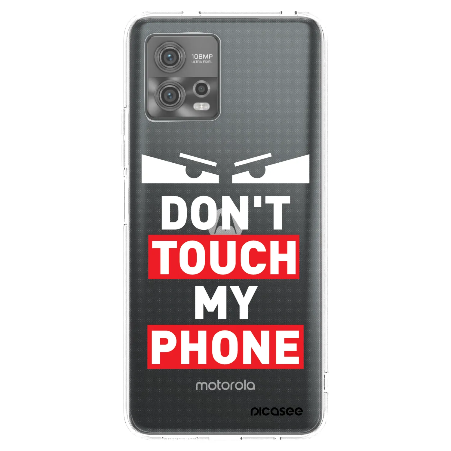 Picasee átlátszó szilikon tok az alábbi mobiltelefonokra Motorola Moto G72 - Shadow Eye - Transparent