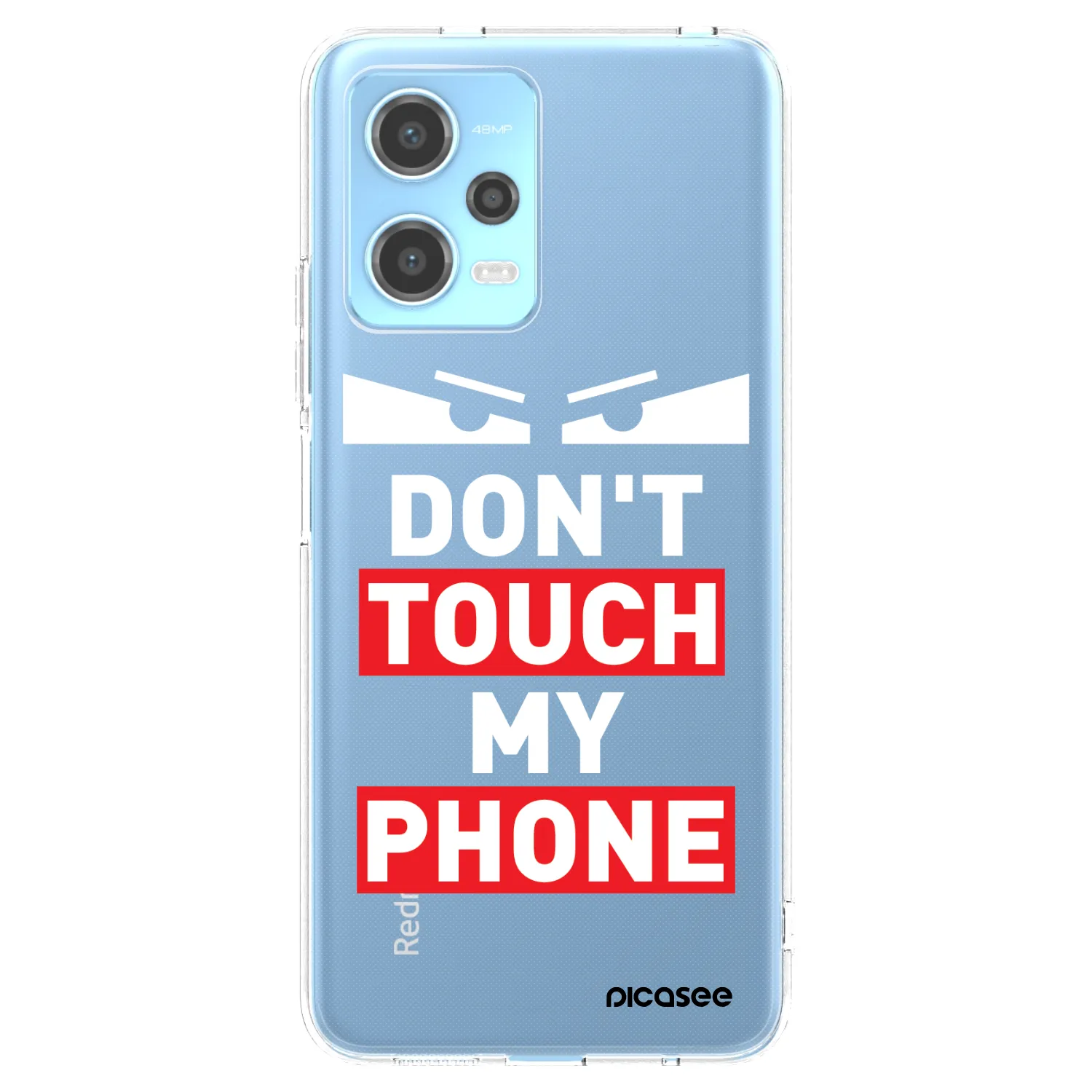 Picasee átlátszó szilikon tok az alábbi mobiltelefonokra Xiaomi Redmi Note 12 5G - Shadow Eye - Transparent