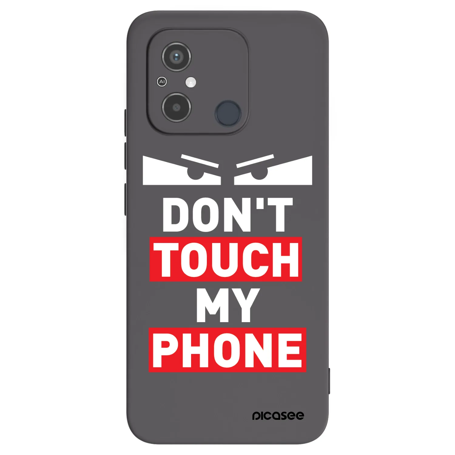 Picasee fekete szilikon tok az alábbi mobiltelefonokra Xiaomi Redmi 12C - Shadow Eye - Transparent