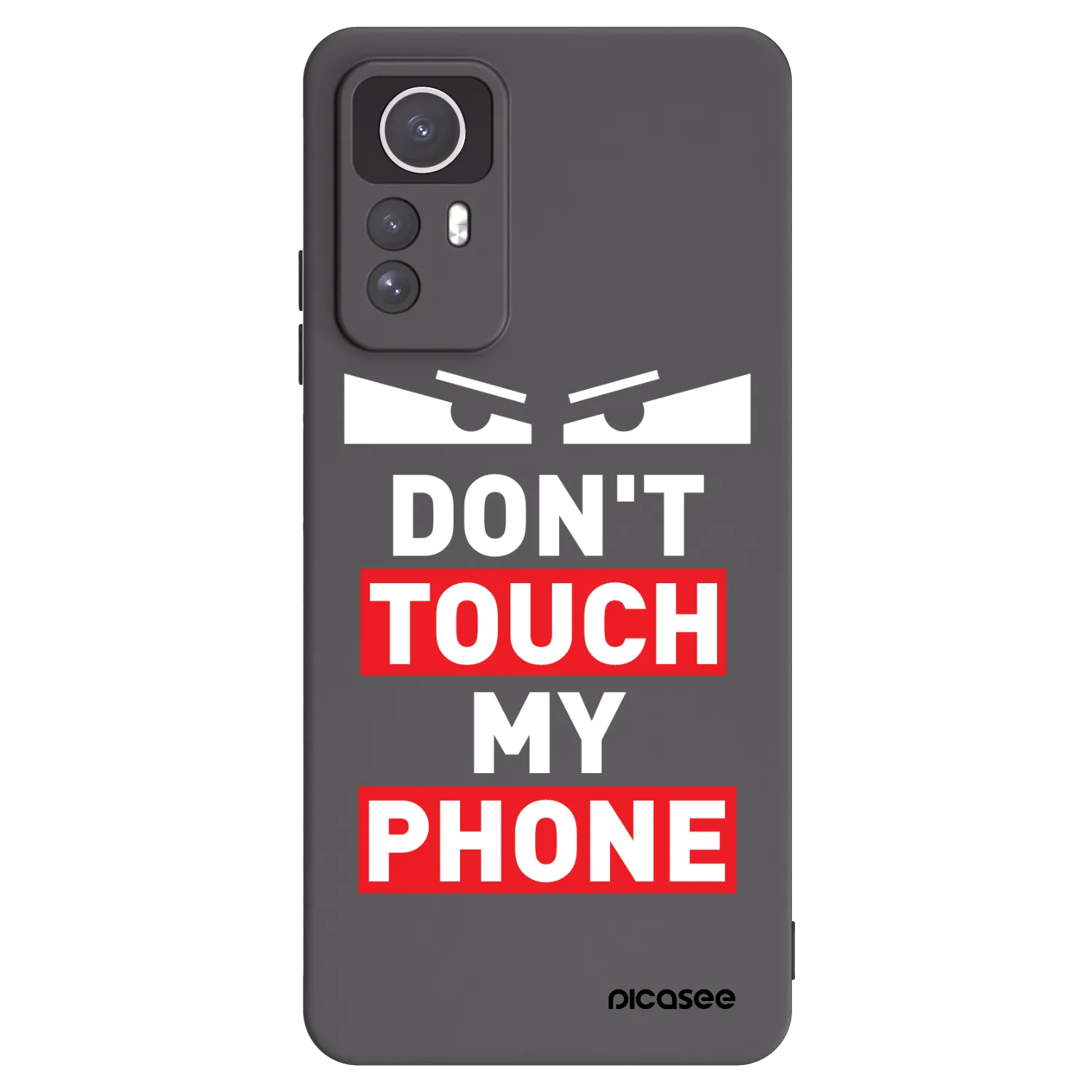 Picasee fekete szilikon tok az alábbi mobiltelefonokra Xiaomi Redmi Note 12S - Shadow Eye - Transparent