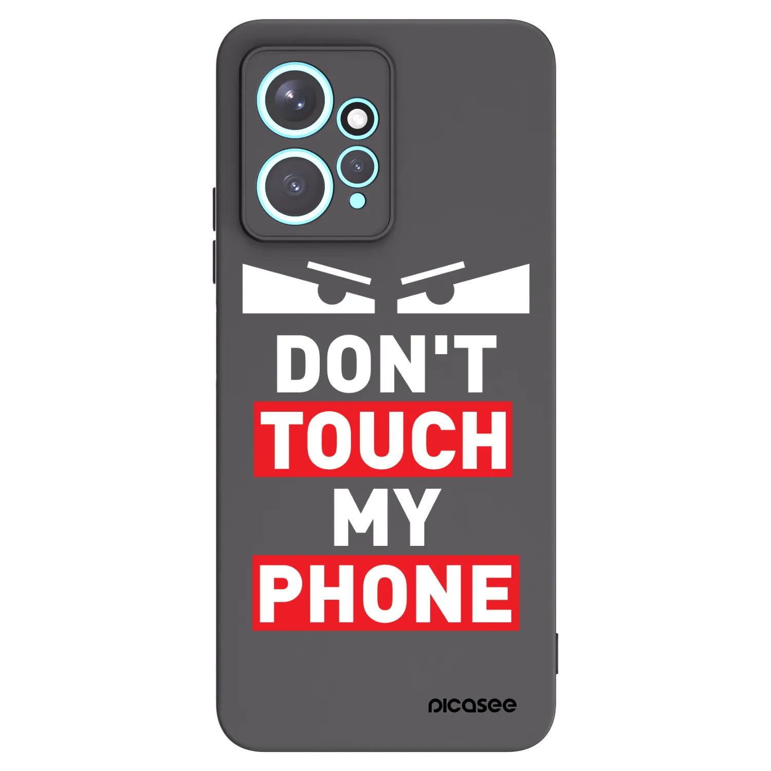 Picasee fekete szilikon tok az alábbi mobiltelefonokra Xiaomi Redmi Note 12 4G - Shadow Eye - Transparent