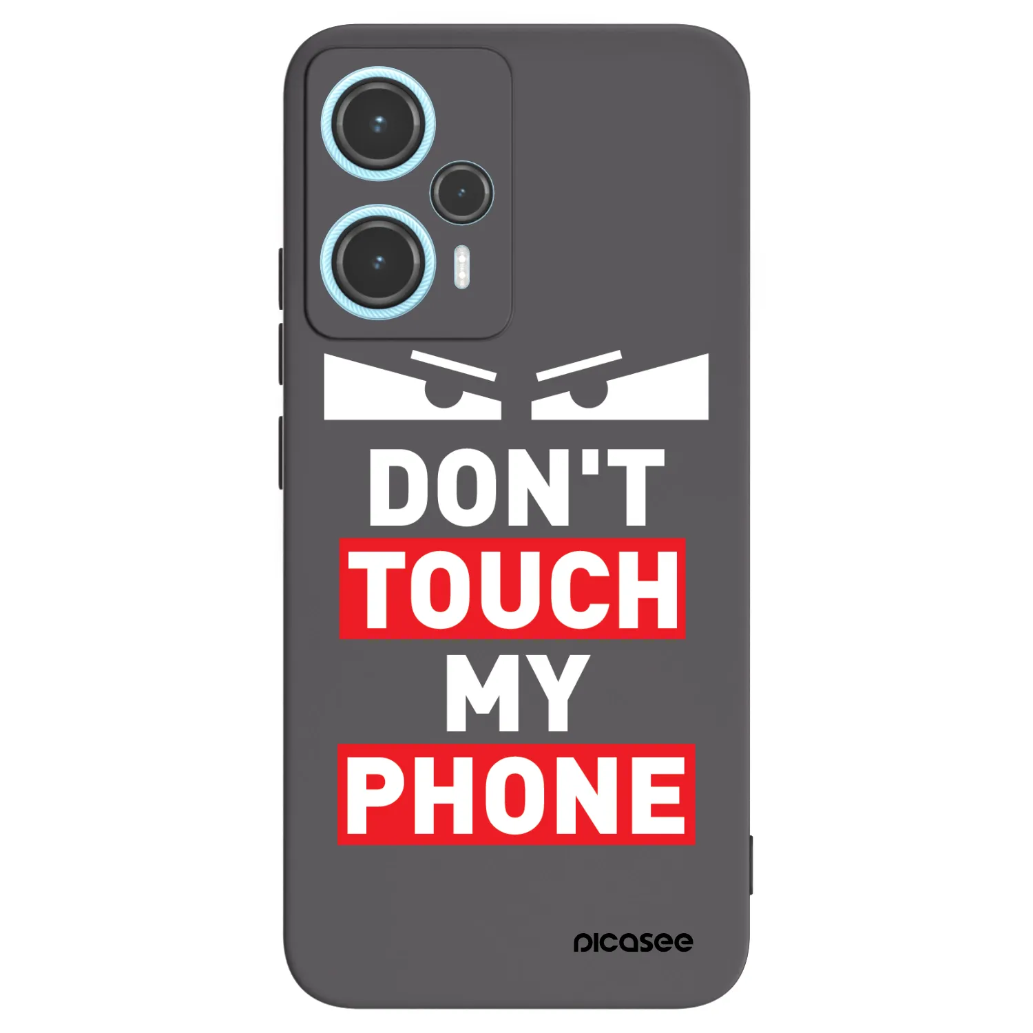 Picasee fekete szilikon tok az alábbi mobiltelefonokra Xiaomi Poco F5 - Shadow Eye - Transparent