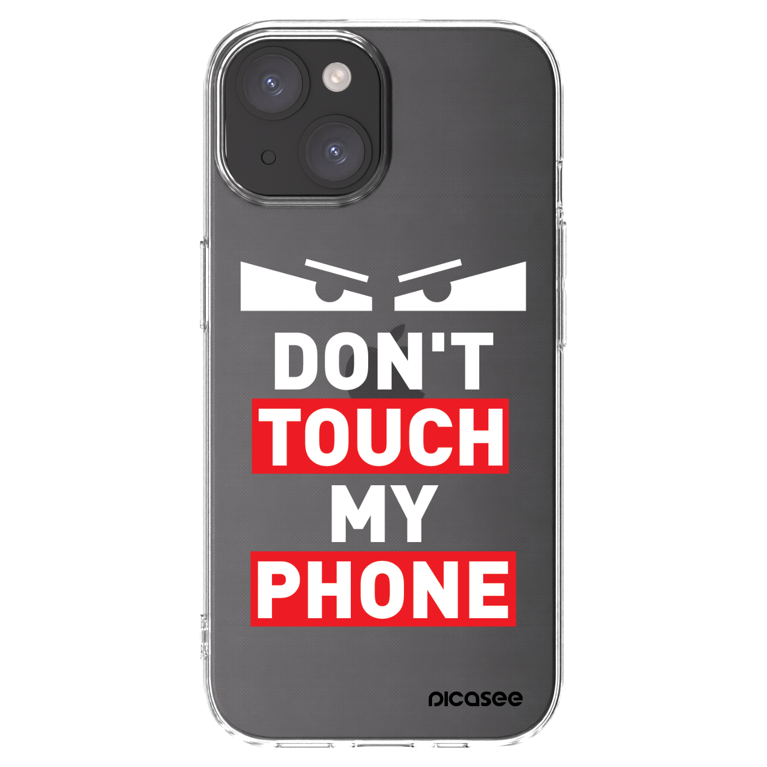 Picasee átlátszó szilikon tok az alábbi mobiltelefonokra Apple iPhone 15 - Shadow Eye - Transparent